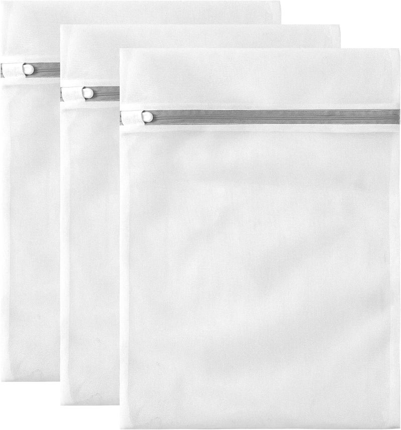 MDSXO 3 Pack Mesh Laundry Bags Medium by - Fine Durable Lingerie Delicates Bag for Washing Machine for Socks, Bra, Mask,Underwear 12 * 16 inch [3 Pack] - Image 1